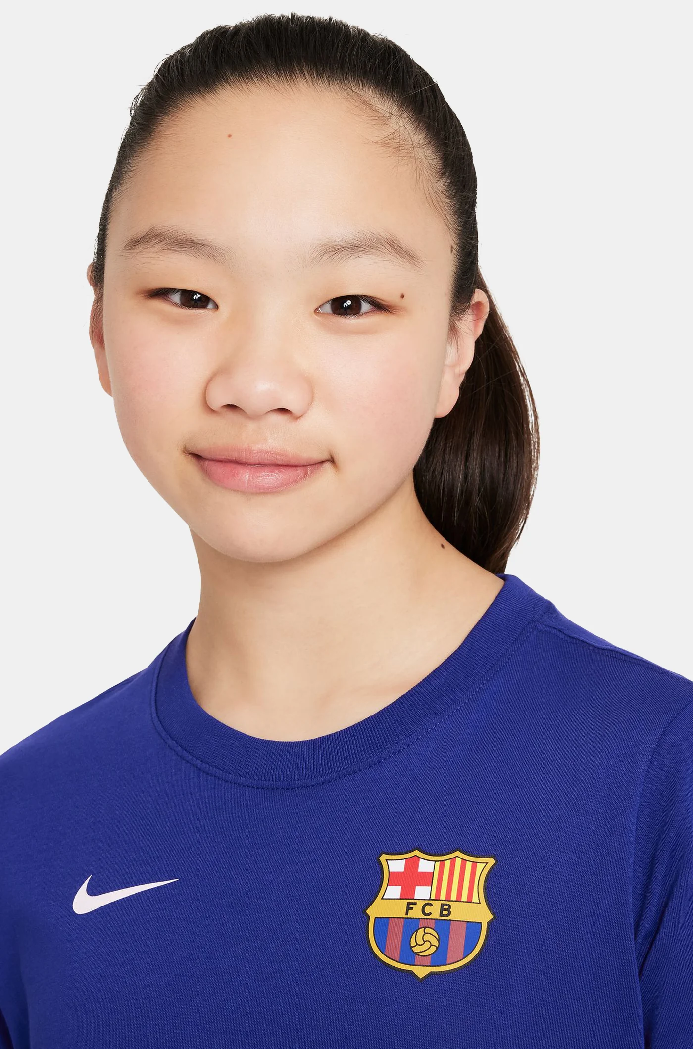 T-Shirt blue royal Barça Nike - Junior - Image 4